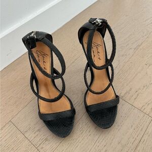 Badgley Mischka Mark + James Black Heeled Sandals